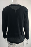 Fashion Casual Solid V Neck Tops(6 Colors)