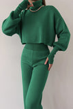 Casual Solid Solid Color Turtleneck Long Sleeve Two Pieces(5 Colors)