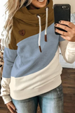 Florcoo Hooded Loose Splicing Top(4 colors)