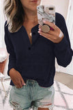 Fashion Casual Solid V Neck Tops(6 Colors)