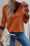Fashion Casual Solid Pullovers V Neck Tops(7 Colors)
