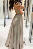 Celebrities Elegant Solid Backless V Neck Princess Dresses