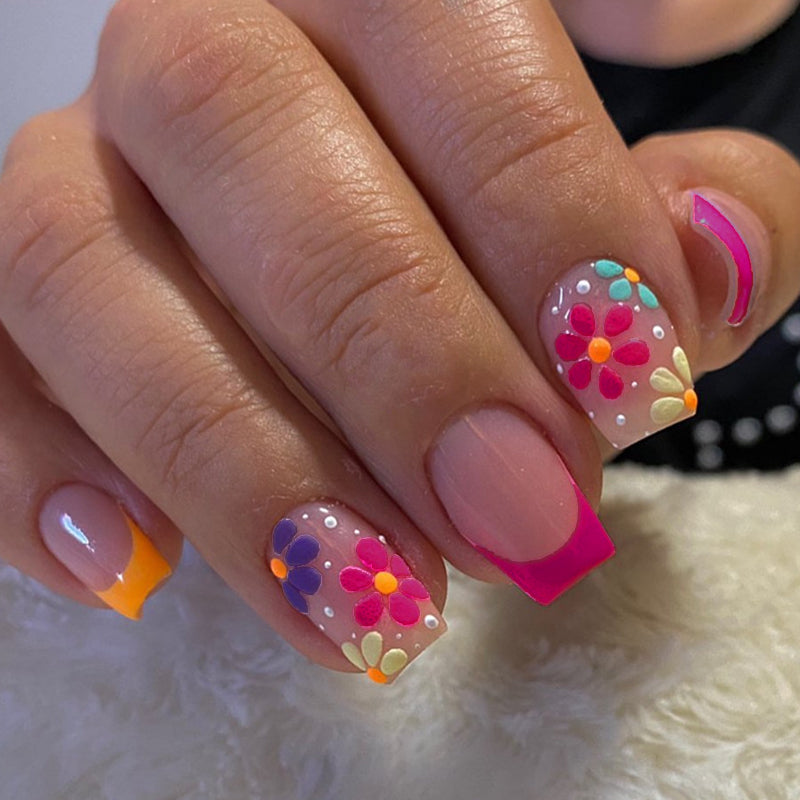 Casual Simplicity Print Basic Nail Paste