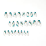 Casual Print Patchwork Nail Paste