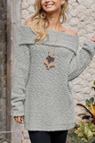 Florcoo Off-Shoulder Sexy Sweaters(3 Colors)
