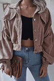 Florcoo Corduroy Long Sleeve Coat Tops(3 Colors)
