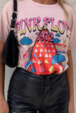 Florcoo Pink Loose T-shirt