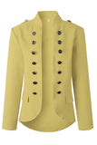 Florcoo Casual Buttons Design Long Sleeve Coat(3 Colors Extra Offer)