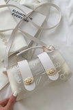 Fashion Casual Solid Patchwork Metal Accessories Decoration Bags(3 Colors)