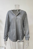 Fashion Casual Solid V Neck Tops(6 Colors)