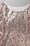 Casual Street Solid Sequins O Neck T-Shirts