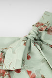 Elegant Floral Bandage Half A Turtleneck Blouses(4 Colors)