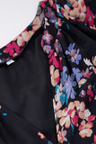 Sweet Elegant Floral Buttons V Neck Blouses(4 Colors)