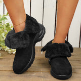 Casual Patchwork Round Keep Warm Comfortable Out Door Shoes(5 Colors)