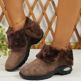 Casual Patchwork Round Keep Warm Comfortable Out Door Shoes(5 Colors)