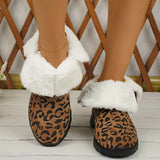 Casual Patchwork Round Keep Warm Comfortable Out Door Shoes(5 Colors)