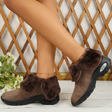Casual Patchwork Round Keep Warm Comfortable Out Door Shoes(5 Colors)