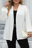 Casual Solid Cardigan Plus Size Overcoat