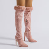 Casual Patchwork Pointed Out Door Shoes (Heel Height 4.33in)