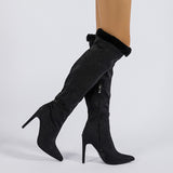 Casual Patchwork Pointed Out Door Shoes (Heel Height 4.33in)