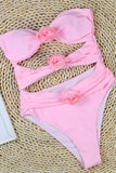 Solid Patchwork Swimwears(3 Colors)
