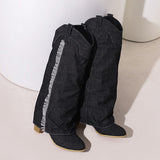Casual Tassel Patchwork Round Out Door Shoes (Heel Height 2.36in)(3 Colors