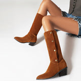 Casual Patchwork Out Door Shoes (Heel Height 2.16in)(4 Colors)