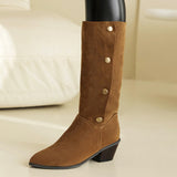 Casual Patchwork Out Door Shoes (Heel Height 2.16in)(4 Colors)