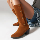 Casual Patchwork Out Door Shoes (Heel Height 2.16in)(4 Colors)