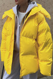 Casual Solid Patchwork Hooded Collar Outerwear(6 Colors)
