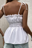 Sweet Solid Flounce Off the Shoulder Tops