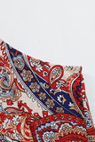 Bohemian Vintage Geometric Print Tassel Asymmetrical Halter Tops