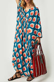 Vintage Vacation Geometric Print Contrast Swimwears Cover Up(6 Colors)