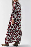 Vintage Vacation Geometric Print Contrast Swimwears Cover Up(6 Colors)