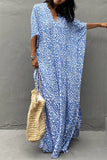 Vintage Vacation Print Leopard Slit Swimwears Cover Up(6 Colors)