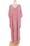 Vintage Vacation Print Leopard Slit Swimwears Cover Up(6 Colors)