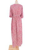 Vintage Vacation Print Leopard Slit Swimwears Cover Up(6 Colors)