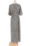 Vintage Vacation Print Leopard Slit Swimwears Cover Up(6 Colors)