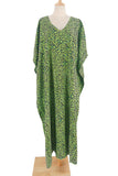 Vintage Vacation Print Leopard Slit Swimwears Cover Up(6 Colors)