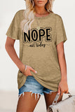 Casual Letter Print O Neck T-Shirts(8 Colors)