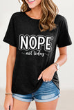 Casual Letter Print O Neck T-Shirts(8 Colors)