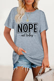 Casual Letter Print O Neck T-Shirts(8 Colors)