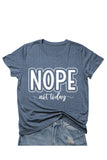 Casual Letter Print O Neck T-Shirts(8 Colors)