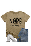 Casual Letter Print O Neck T-Shirts(8 Colors)