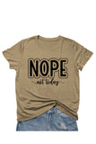 Casual Letter Print O Neck T-Shirts(8 Colors)