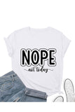 Casual Letter Print O Neck T-Shirts(8 Colors)
