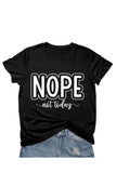 Casual Letter Print O Neck T-Shirts(8 Colors)