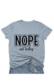 Casual Letter Print O Neck T-Shirts(8 Colors)