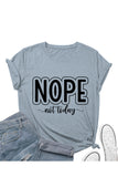 Casual Letter Print O Neck T-Shirts(8 Colors)