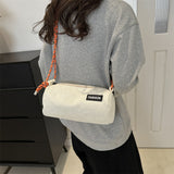 Casual Simplicity Solid Zipper Bags(4 Colors)